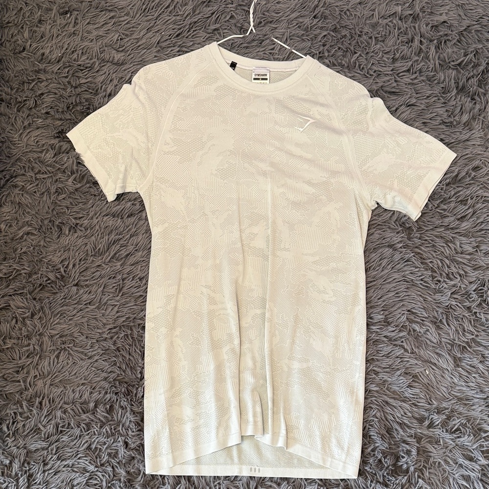 Gymshark Men's Geo Seamless T-Shirt - White